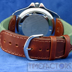 Darlena Leather and Canvas Watch Strap